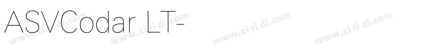 ASVCodar LT字体转换